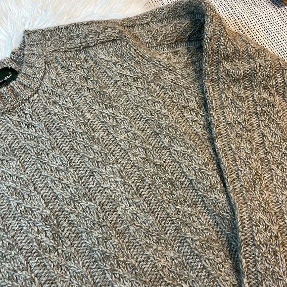Eddie Bauer heritage men’s L brown 100% wool sweater - Picture 4 of 7